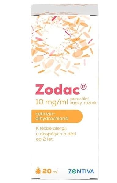 ZODAC 10MG/ML Perorální kapky, roztok 1X20ML III