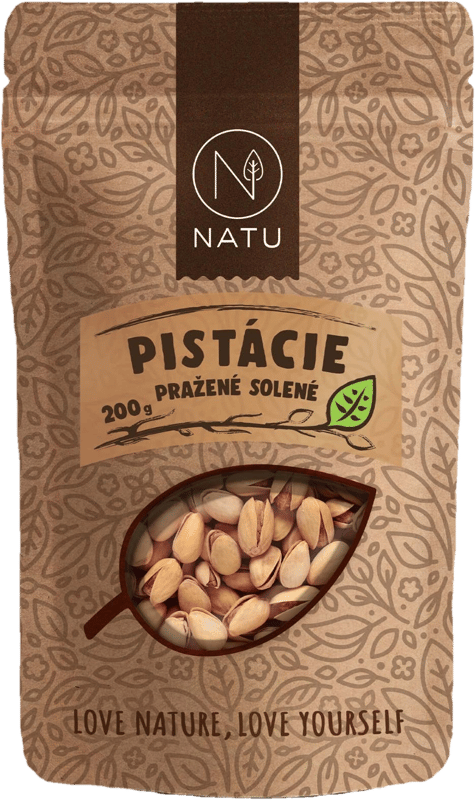 Natu Pistácie neloupané pražené solené