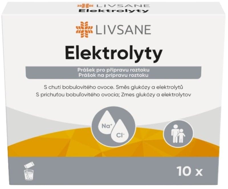 LIVSANE Elektrolyty prášek pro přípr. rozt.10x5.4g