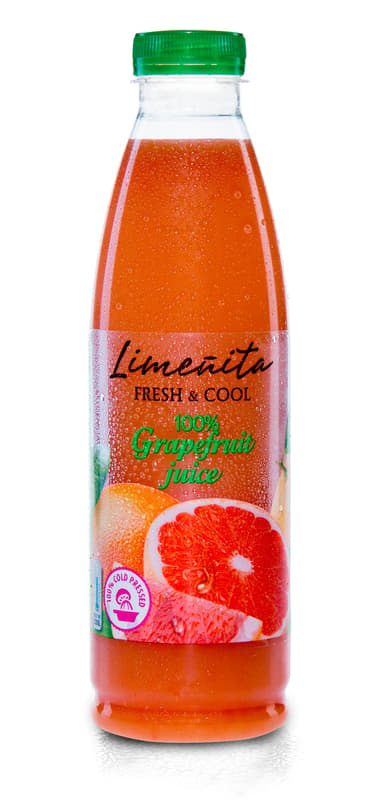 Limeñita FRESH&COOL 100% Šťáva z růžových grapefruitů s dužinou