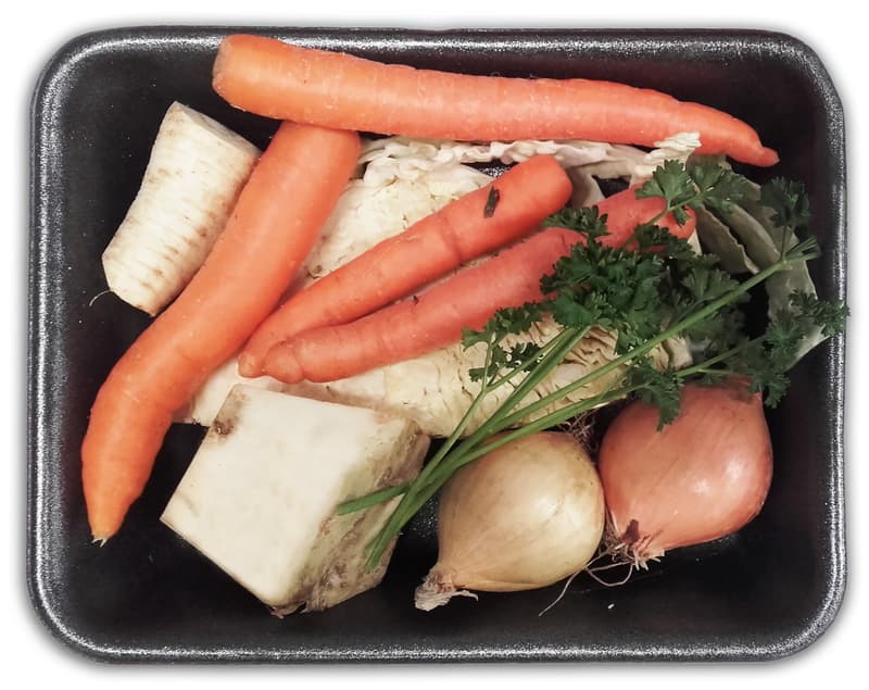Mix soup vegetables, packaging