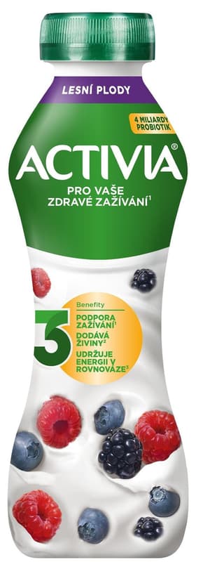 Danone Activia probiotic yogurt drink berries