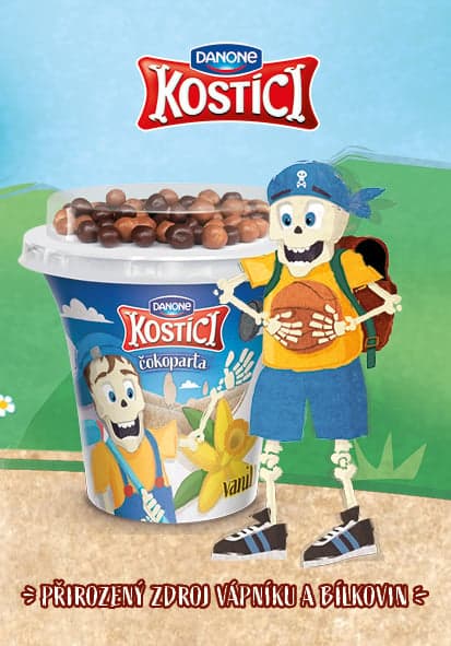 Danone Kostíci Čokoparta yoghurt