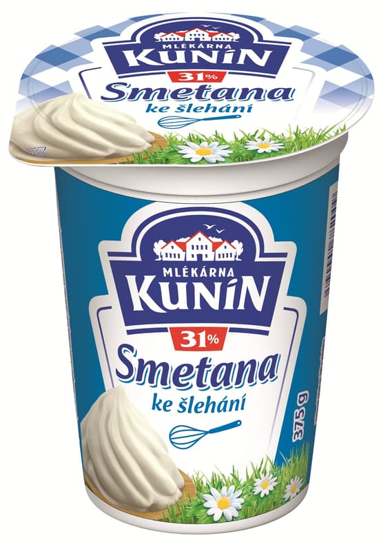 Mlékárna Kunín Smetana ke šlehání 31%