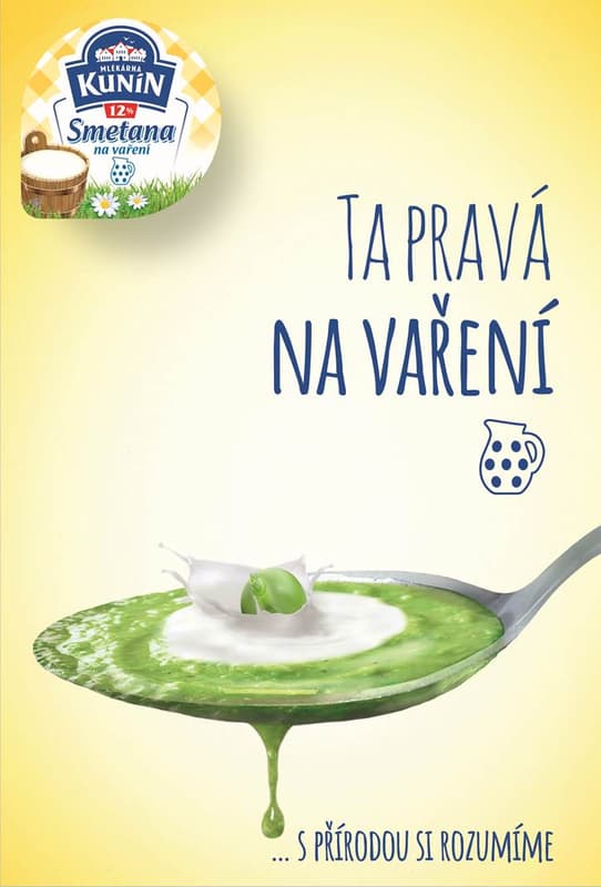 Mlékárna Kunín Smetana na vaření 12%