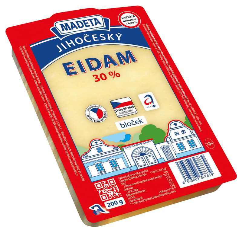 Madeta Edam cheese 30% blocks
