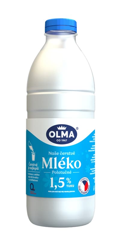 Olma Fresh Semi-Fat Milk 1.5%