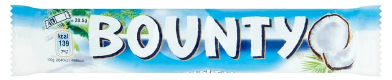 Bounty coconut bar in milk chocolate
