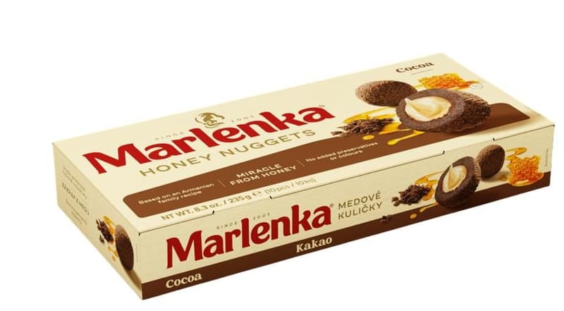Marlenka Honey balls with cocoa