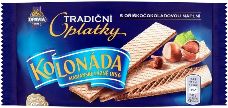 Opavia Colonnade nut-chocolate spa wafers