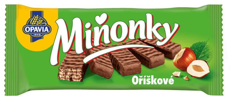Opavia Miňonky Oříškové oplatky
