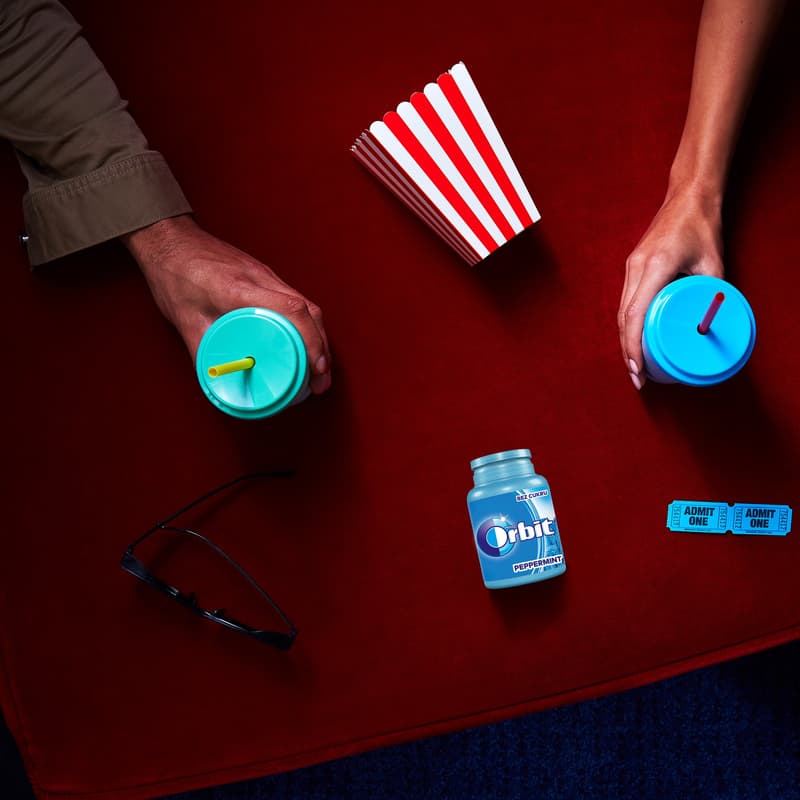 Wrigley's Orbit Žvýkačky bez cukru s peppermintovou příchutí dóza