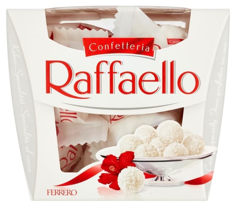 Raffaello truffles with almond and coconut