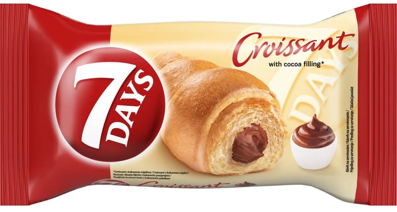 7Days Croissant s kakaovou náplní