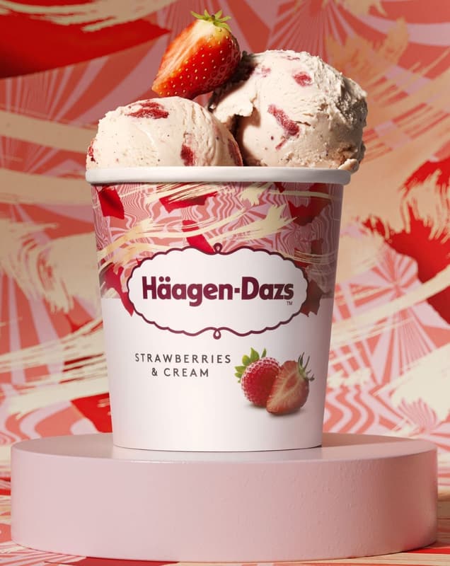 Häagen-Dazs Strawberries & Cream