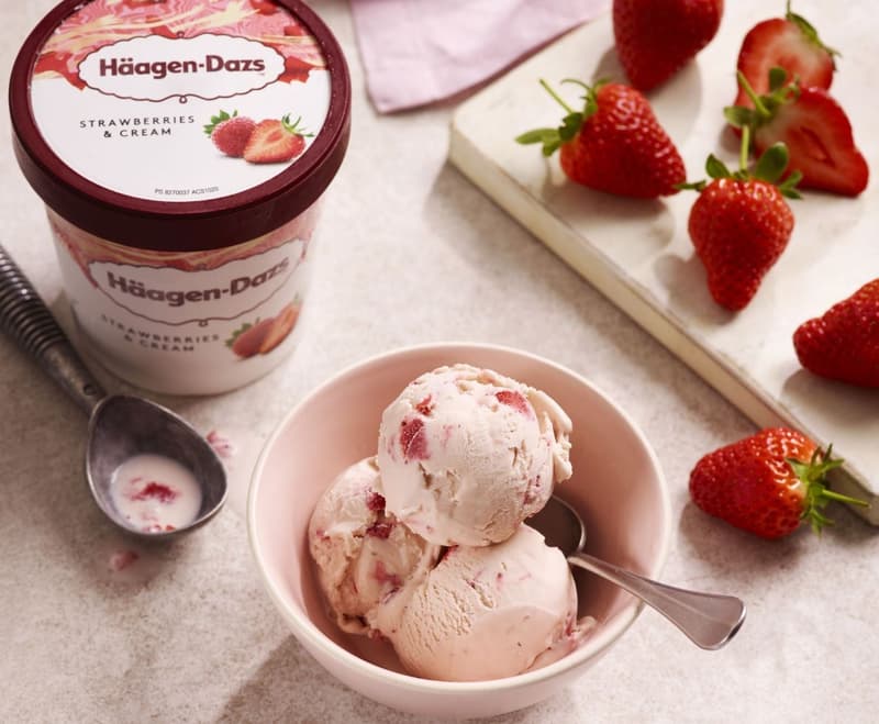 Häagen-Dazs Strawberries & Cream