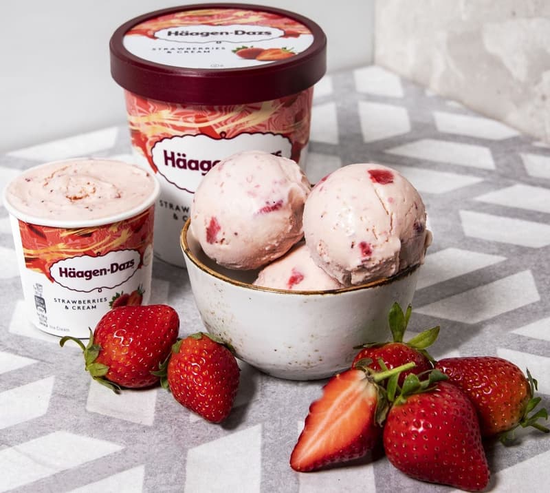 Häagen-Dazs Strawberries & Cream