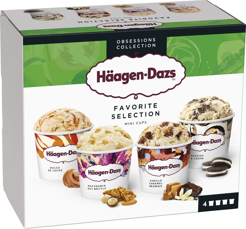 Häagen-Dazs Favorite Selection multipack 4x95ml