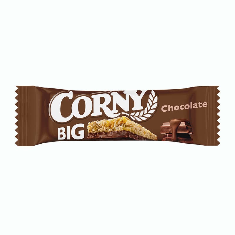 Corny BIG Cereální tyčinka polomáčená v mléčné čokoládě