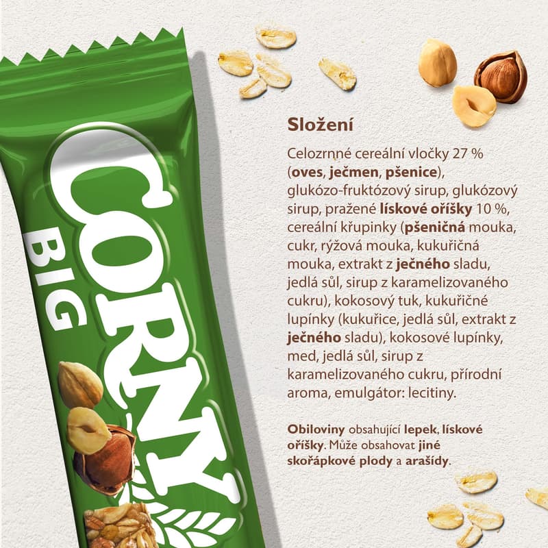 Corny Big cereal bar with hazelnuts