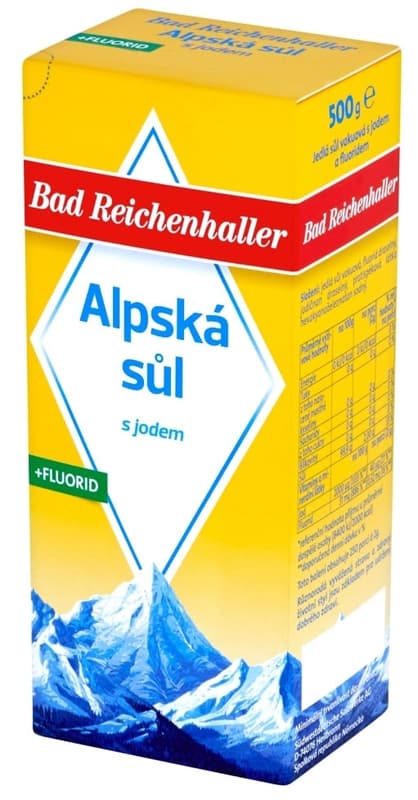 Bad Reichenhaller Alpská sůl s jódem a fluoridem