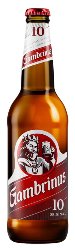 Gambrinus Original light beer bottle