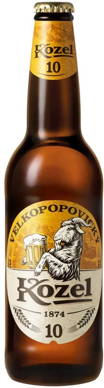 Velkopopovický Kozel light beer glass