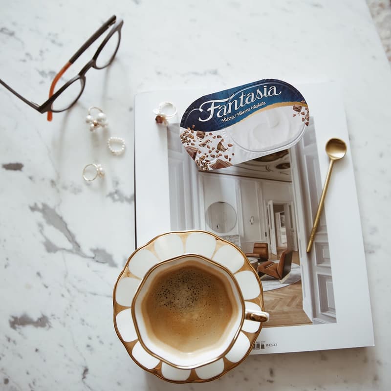 Danone Fantasia Chocolate inspiration with milk chocolate