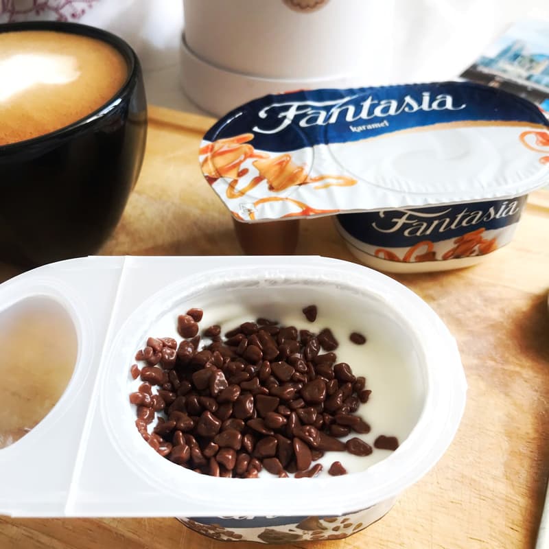 Danone Fantasia Chocolate inspiration with milk chocolate