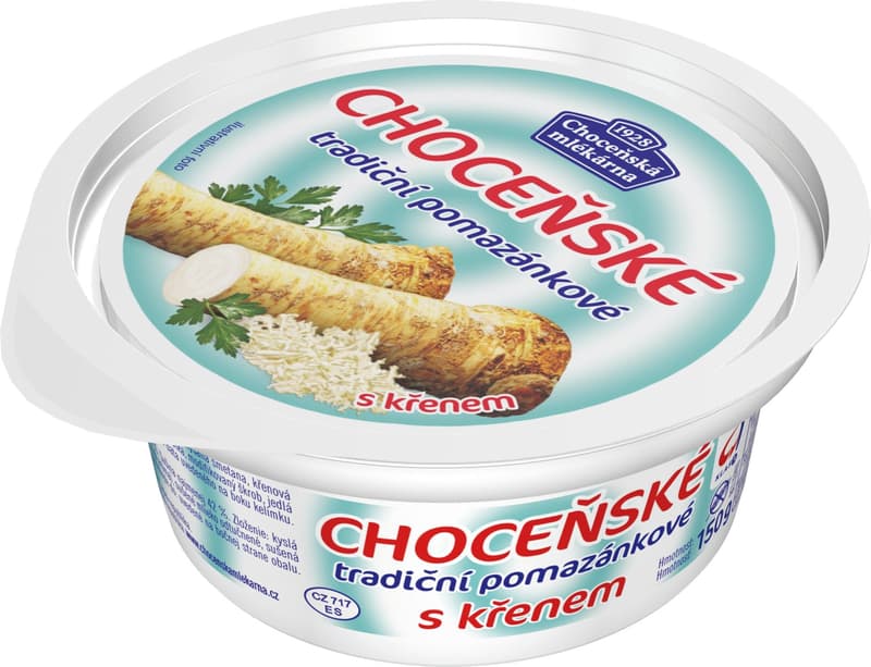 Choceňská mlékárna Choceňské Traditional Spreadable with horseradish