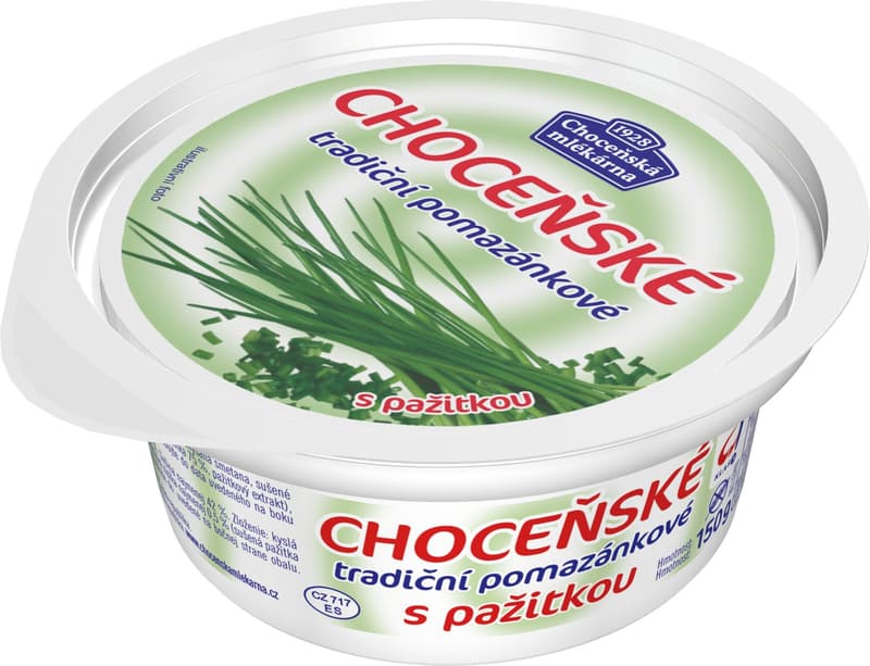 Choceňská mlékárna Traditional Choceňské The spread with chives