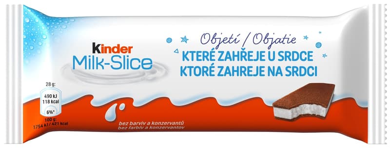 Kinder Mléčný řez