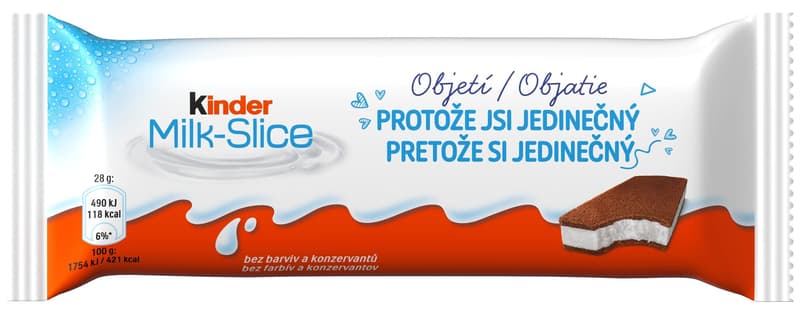 Kinder Mléčný řez