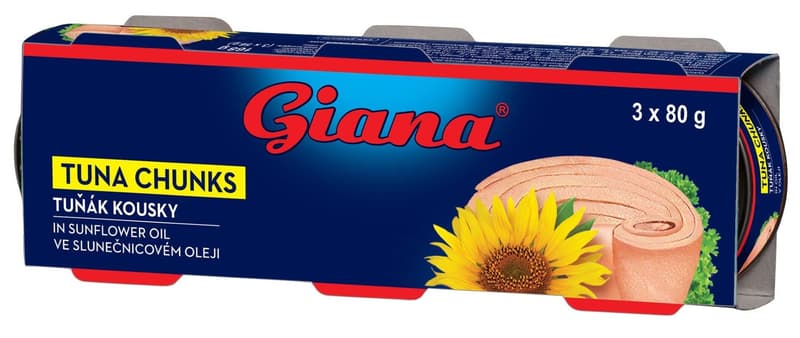 Giana Tuňák kousky ve slunečnicovém oleji Pack