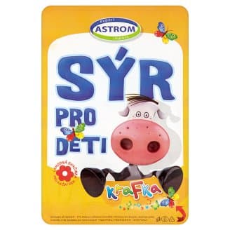 KraFka dětský sýr - plátky