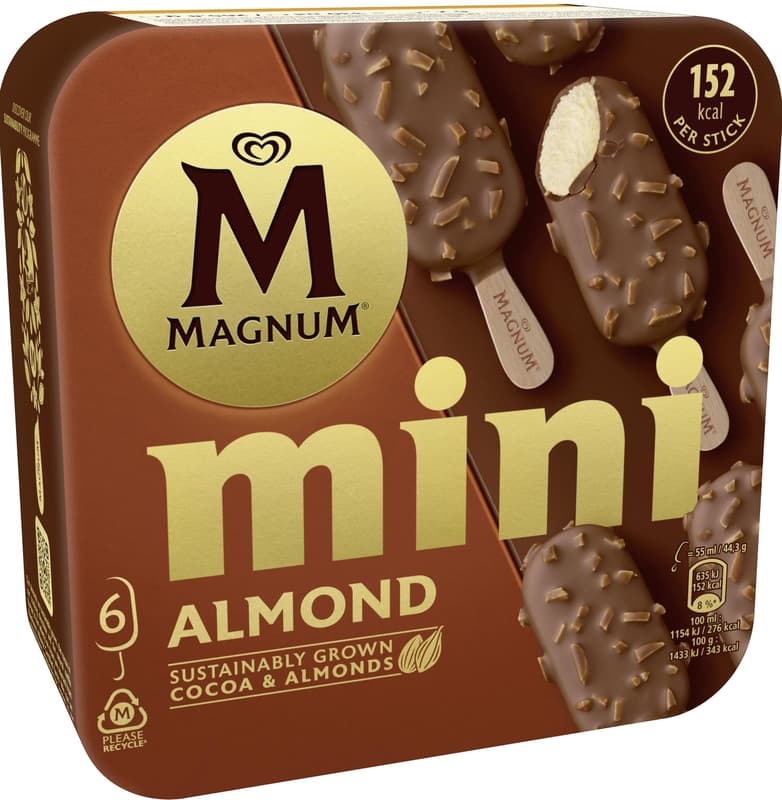 Magnum Mini Almond 6x55 ml