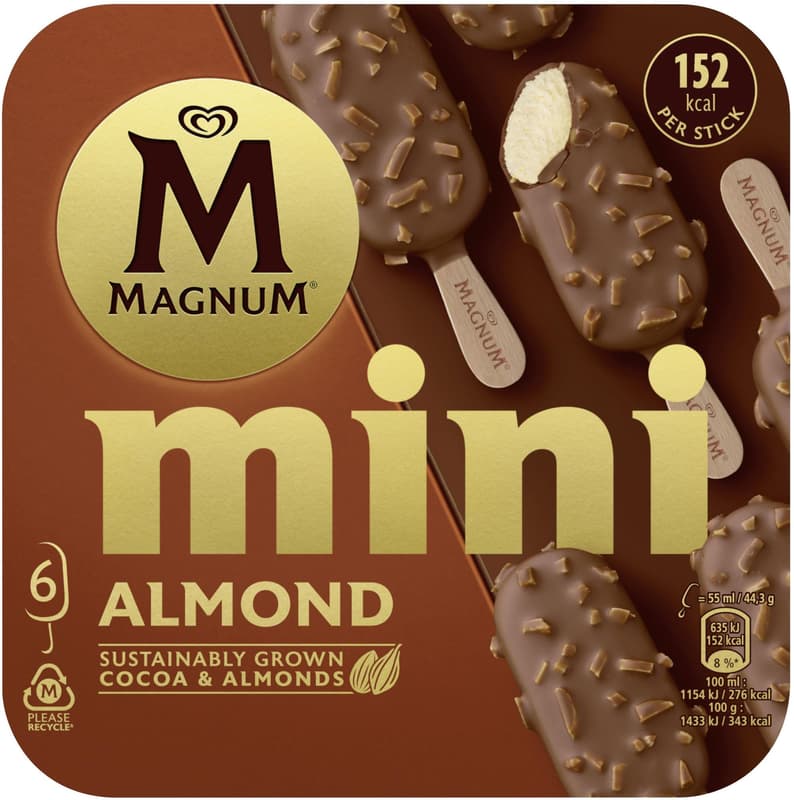 Magnum Mini Almond 6x55 ml