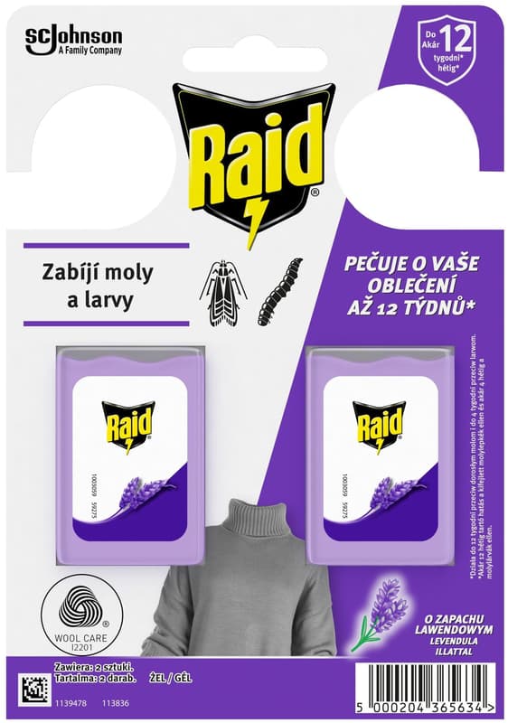 Raid Against moths with lavender fragrance 2pcs